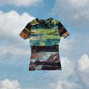 Vtg Jean Paul Gaultier Mesh Top